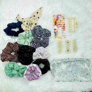 Hair Accessories Bundle w/ Star makeup case & Comb Bundle 5